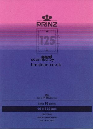 (image for) Prinz Stamp Mounts 125mm x 90mm Blocks