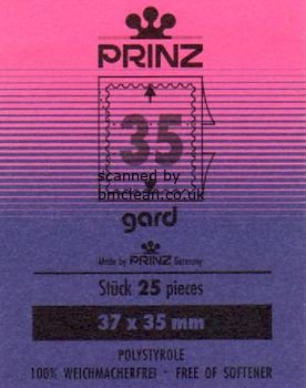 (image for) Prinz Stamp Mounts 37mm x 35mm G.B. Commemoratives