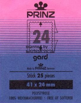 (image for) Prinz Stamp Mounts 41mm x 24mm G.B. Commemoratives