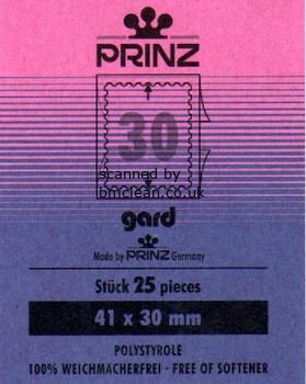 (image for) Prinz Stamp Mounts 41mm x 30mm G.B. Commemoratives