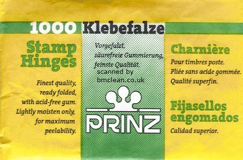 (image for) Prinz Stamp Hinges