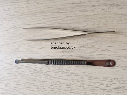 (image for) Safe Spoon End Tweezers - 120mm (4.75 inches)