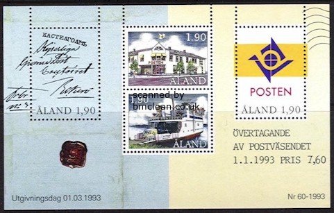 (image for) 1993 Postal Autonomy M/S