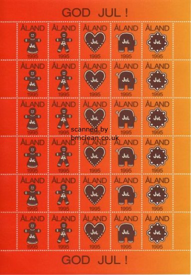 (image for) 1995 Christmas Seals Sheet
