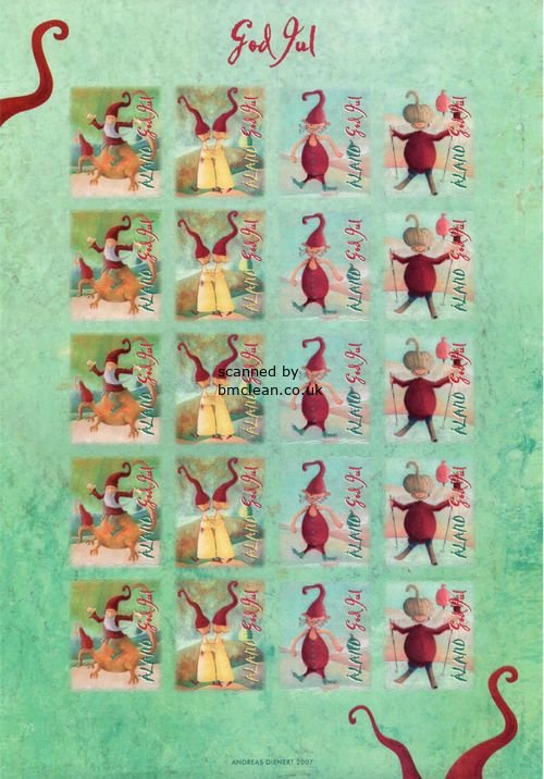 (image for) 2007 Christmas Seals Sheet