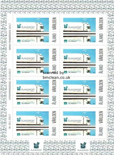 (image for) 2017 Personalised Stamps - Postal Lorry (M/S)
