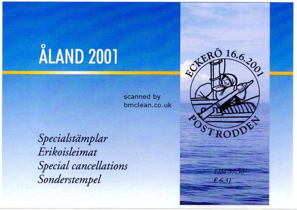 (image for) 2001 Aland Islands Special Cancellations Set (7)
