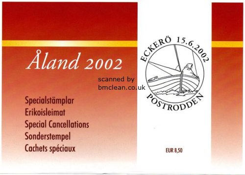 (image for) 2002 Aland Islands Special Cancellations Set (8)