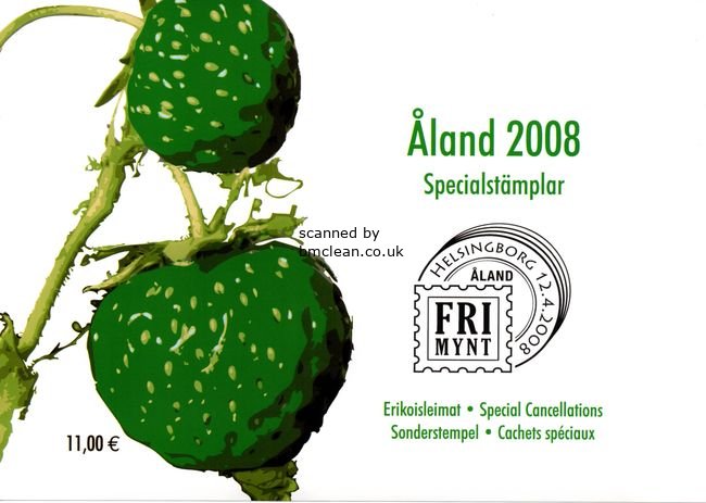 (image for) 2008 Aland Islands Special Cancellations Set (9)