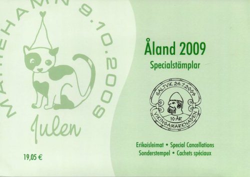 (image for) 2009 Aland Islands Special Cancellations Set (13)