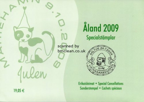 (image for) 2009 Aland Islands Special Cancellations Set (13)