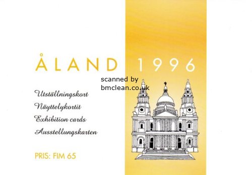 (image for) 1996 Aland Islands Exhibition Cards Set (9)