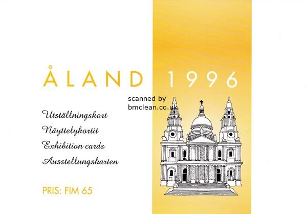 (image for) 1996 Aland Islands Exhibition Cards Set (9)