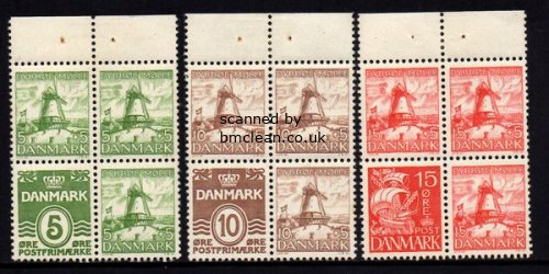 (image for) 1937 Dybbol Mill Booklet Panes x 3