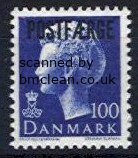 (image for) 1975 100ø Blue Parcel Post 'POSTFÆRGE’