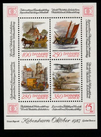 (image for) 1986 Hafnia 87 (2nd issue) M/S