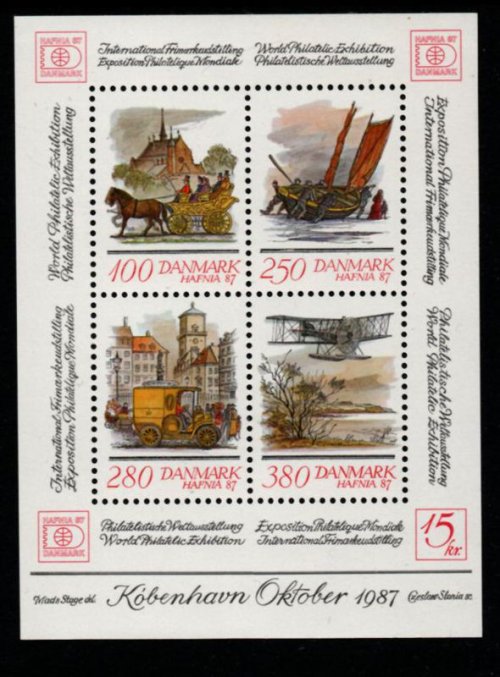 (image for) 1986 Hafnia 87 (2nd issue) M/S