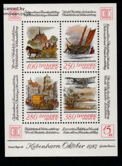 (image for) 1986 Hafnia 87 (2nd issue) M/S