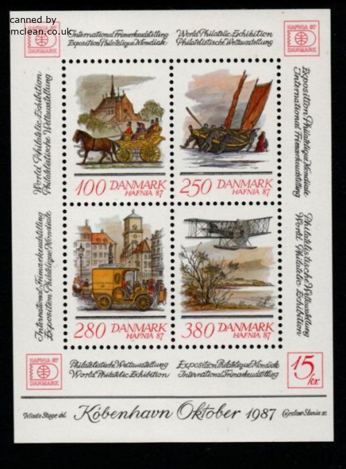 (image for) 1986 Hafnia 87 (2nd issue) M/S