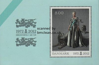 (image for) 2012 40th Anniv. of Queen Margrethe II (M/S)