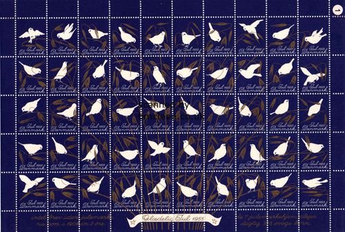 (image for) 1955 Christmas Seals (Sheet)