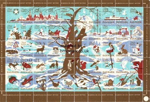 (image for) 1960 Christmas Seals (Sheet)