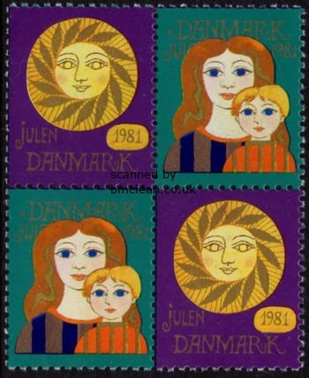 (image for) 1981 Christmas Seals (4 Block)