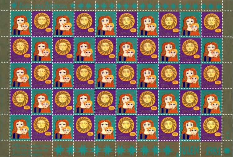 (image for) 1981 Christmas Seals (Sheet)
