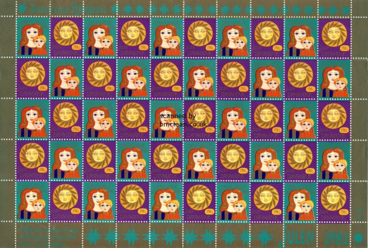 (image for) 1981 Christmas Seals (Sheet)