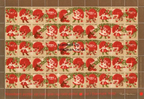 (image for) 1982 Christmas Seals (Sheet)