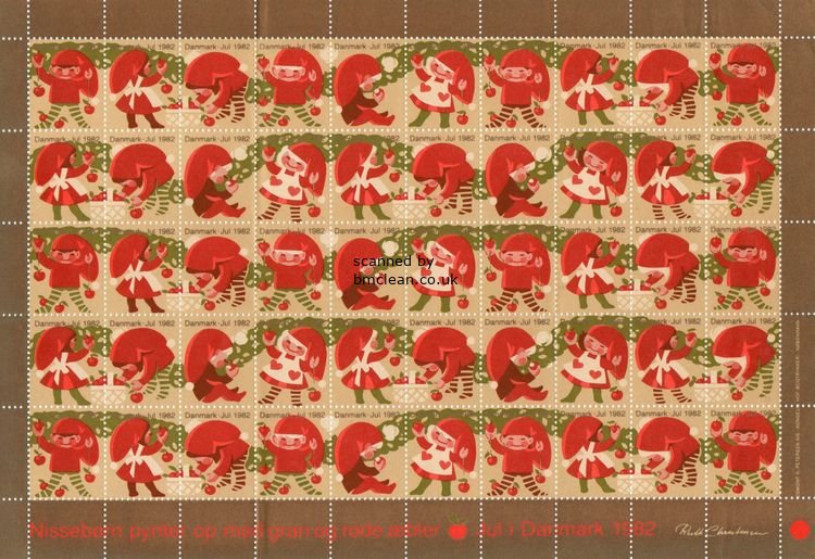 (image for) 1982 Christmas Seals (Sheet)