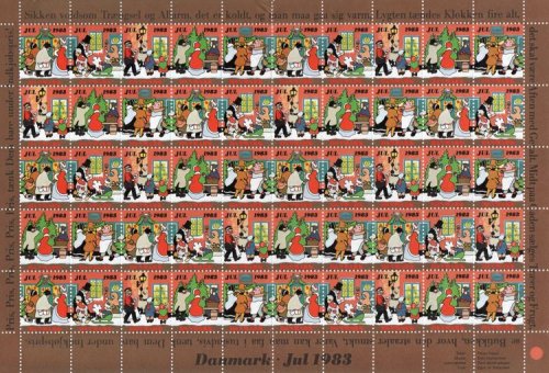 (image for) 1983 Christmas Seals (Sheet)