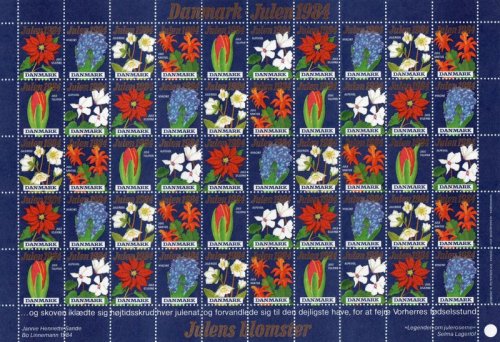 (image for) 1984 Christmas Seals (Sheet)