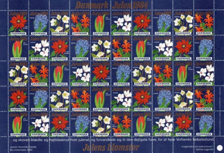 (image for) 1984 Christmas Seals (Sheet)