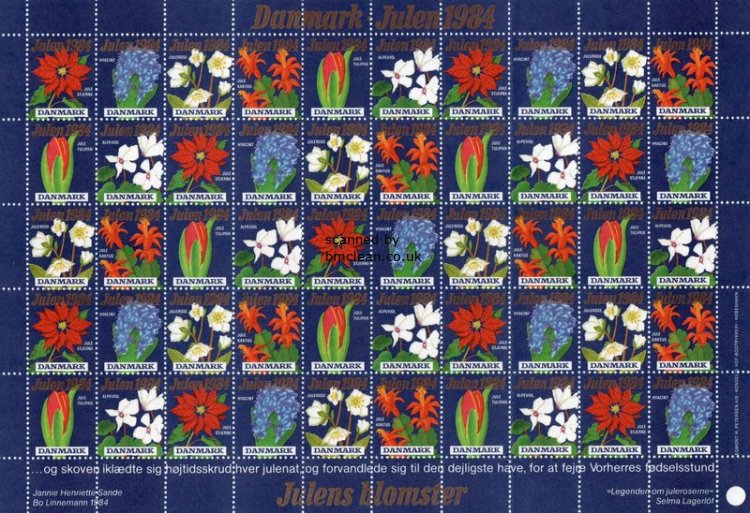 (image for) 1984 Christmas Seals (Sheet)