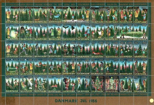 (image for) 1986 Christmas Seals (Sheet)