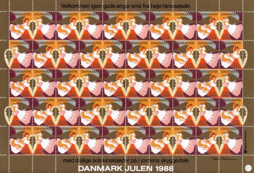 (image for) 1988 Christmas Seals (Sheet)