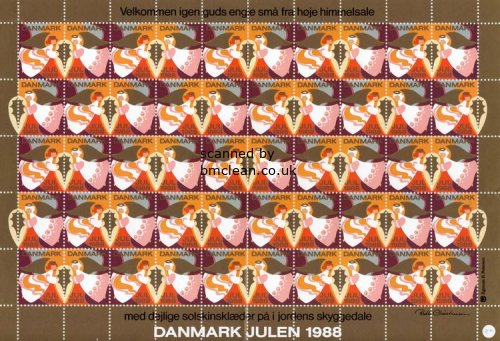 (image for) 1988 Christmas Seals (Sheet)