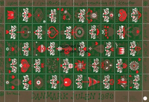 (image for) 1989 Christmas Seals (Sheet)