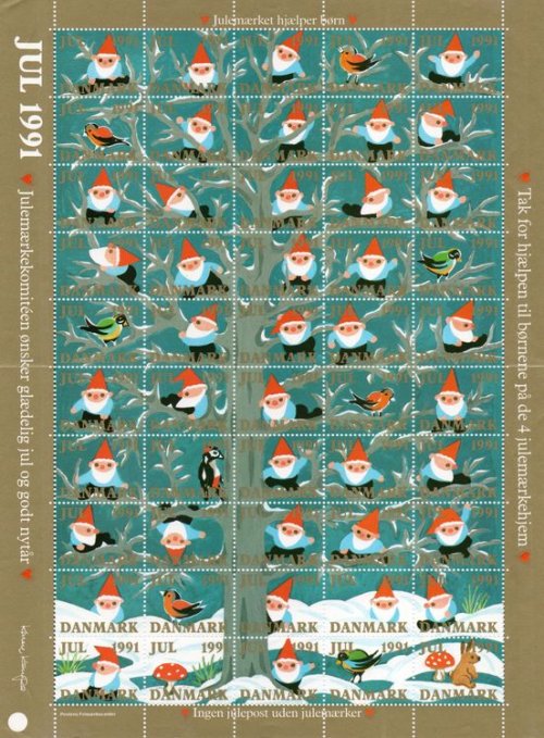 (image for) 1991 Christmas Seals (Sheet)