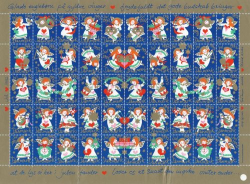 (image for) 1992 Christmas Seals (Sheet)