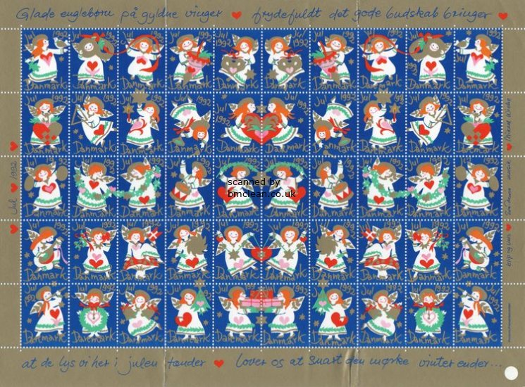 (image for) 1992 Christmas Seals (Sheet)