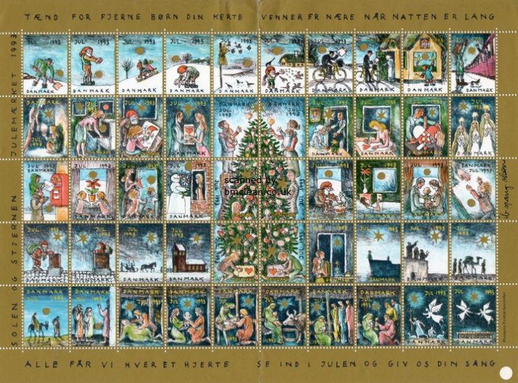 (image for) 1993 Christmas Seals (Sheet)