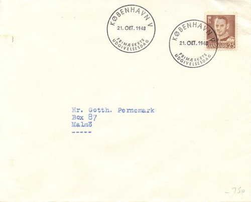 (image for) 1948 (Oct.) King Frederik IX 25ø
