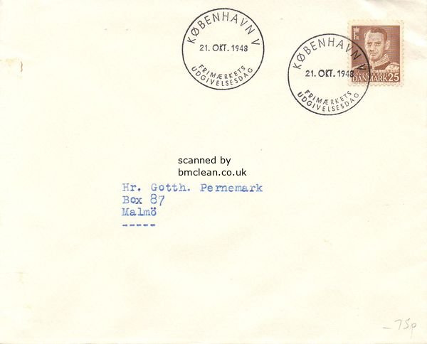 (image for) 1948 (Oct.) King Frederik IX 25ø