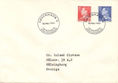 (image for) 1961 (May) King Frederik IX 30ø & 60ø