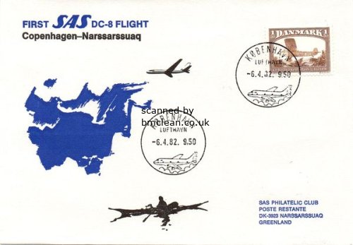 (image for) 1982 First Flight Copenhagen to Narssarssuaq