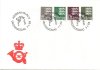 (image for) 1988 4.60 Kr, 6.60 Kr, 7.10 Kr & 24 Kr Arms Design