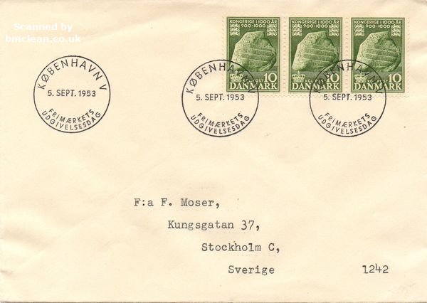 (image for) 1953 Denmark 1000 Years 10ø