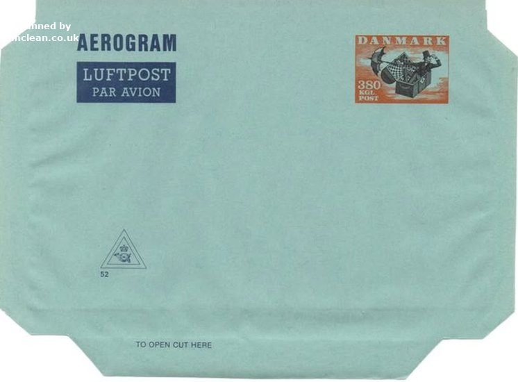 (image for) 1985 Flying Trunk Aerogram (No: 52)